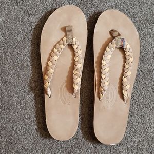 Women's Twisted Sister Leather Rainbow Sandals